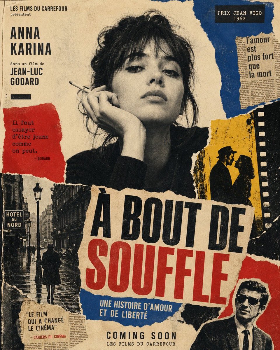 AI image generated from the “French New Wave Vintage Movie Poster” prompt
