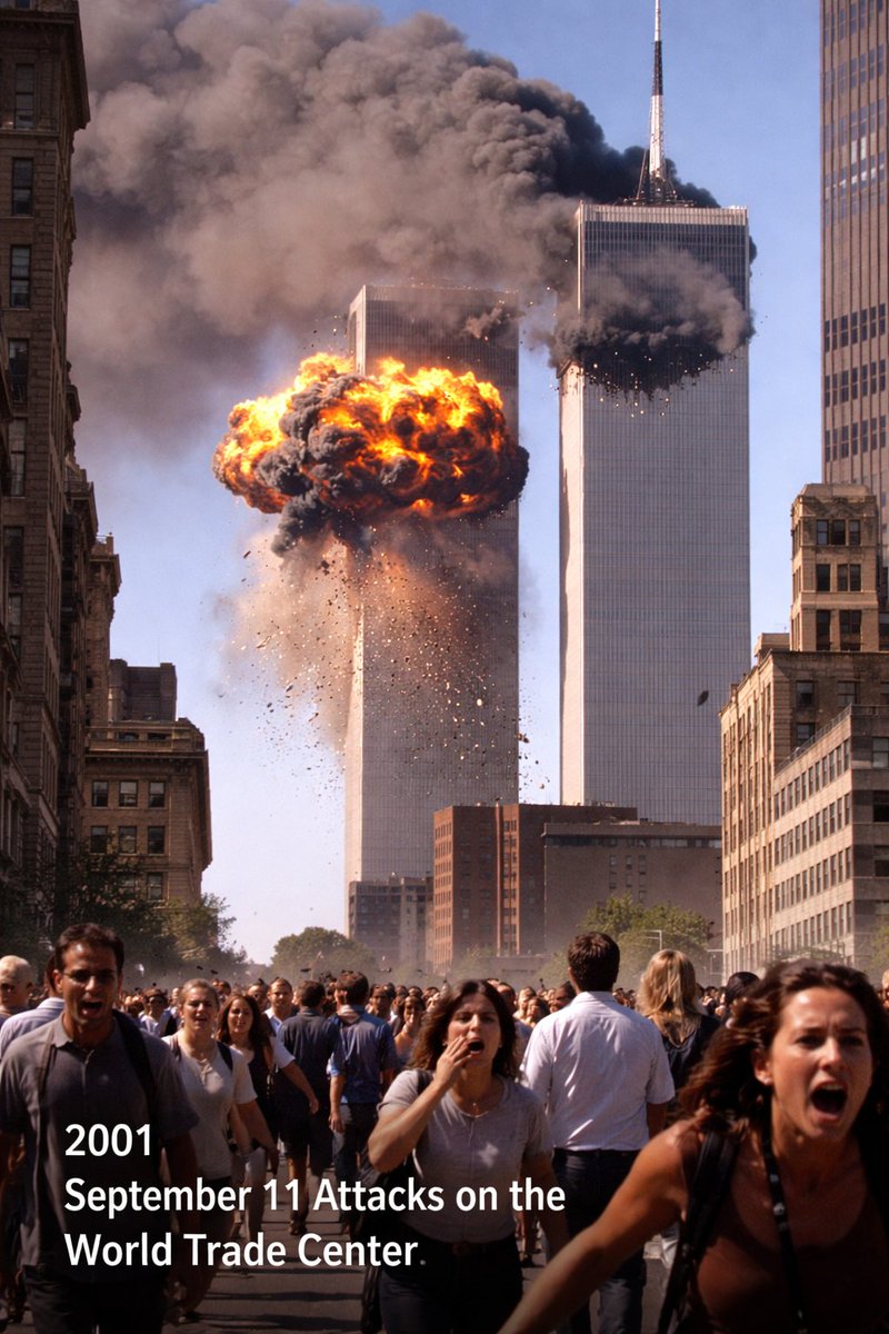 AI image generated from the “Generate an image of the most significant event of 2001” prompt