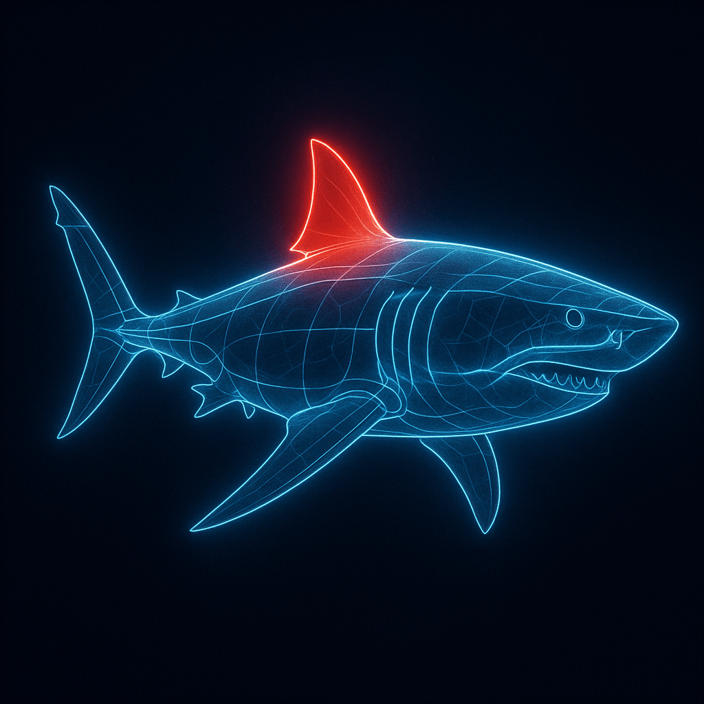 AI image generated from the “Glowing Line Anatomy Illustration” prompt