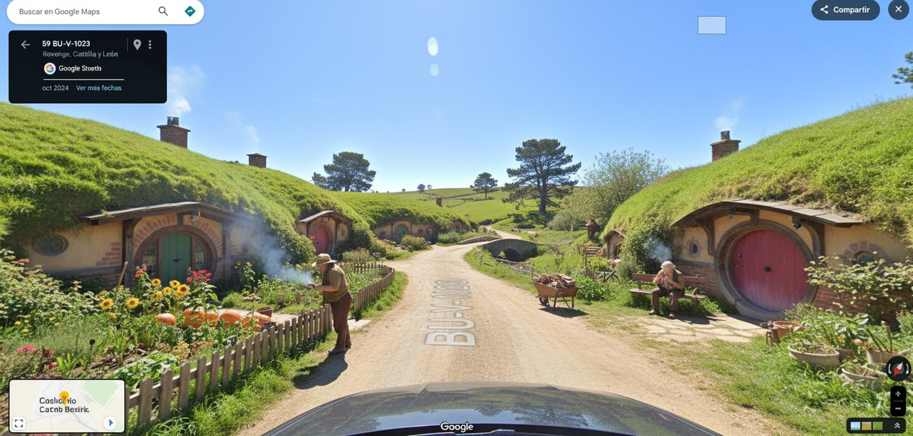AI image generated from the “Google Maps View of Middle-earth” prompt