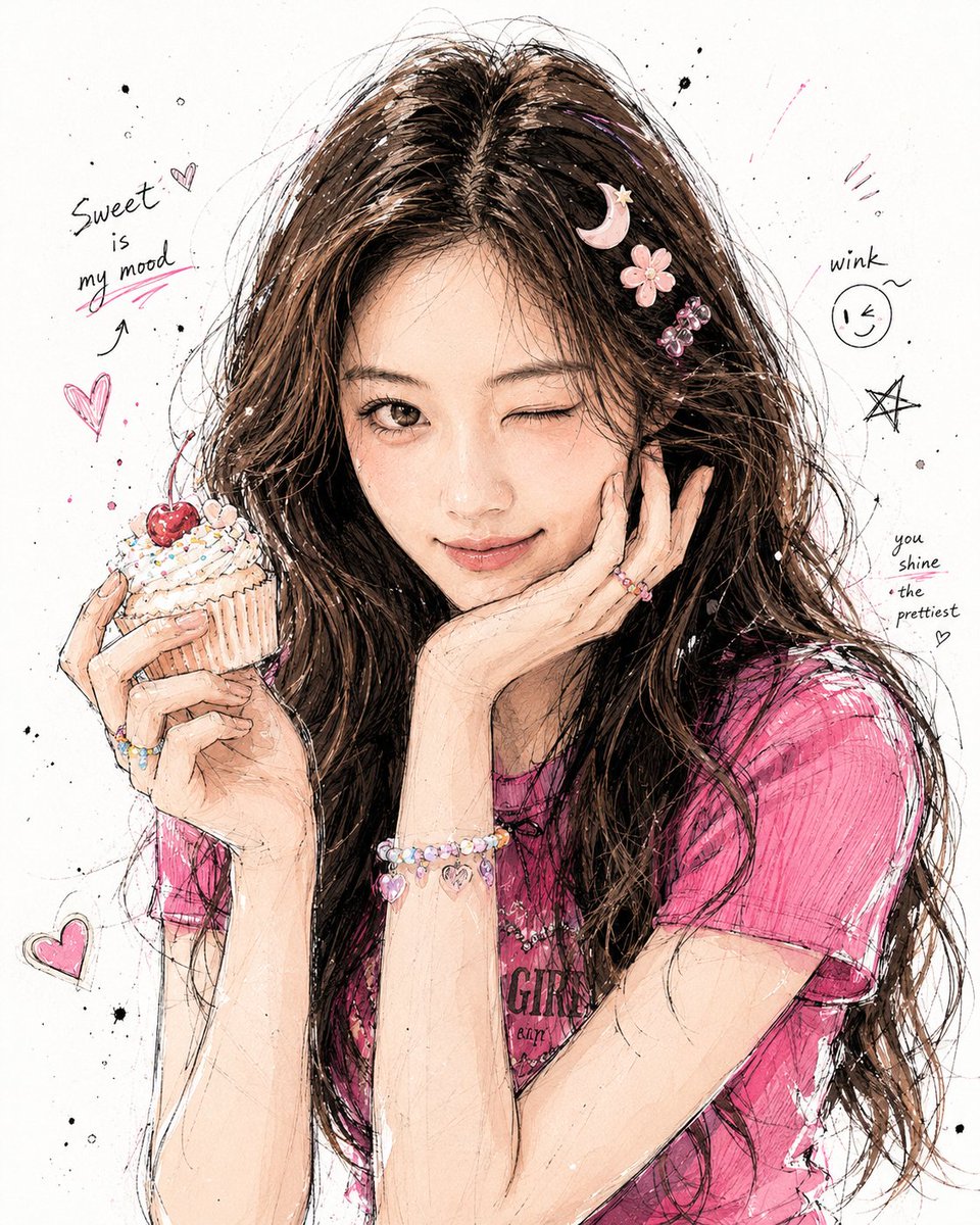 AI image generated from the “韩风手绘涂鸦插画头像” prompt