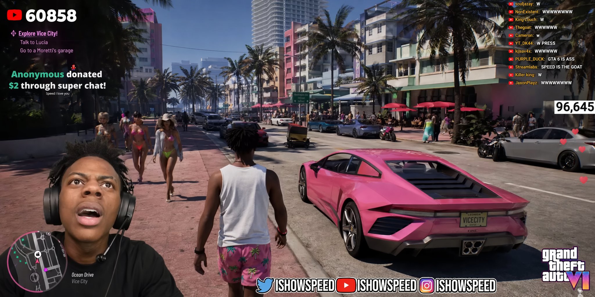 AI image generated from the “GTA 6 Livestream Gameplay Screenshot” prompt