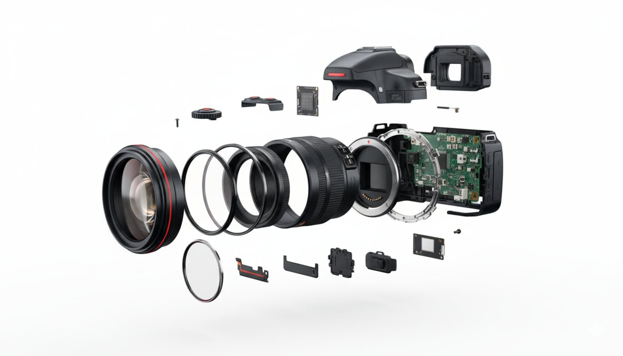 AI image generated from the “Hardware Exploded View” prompt