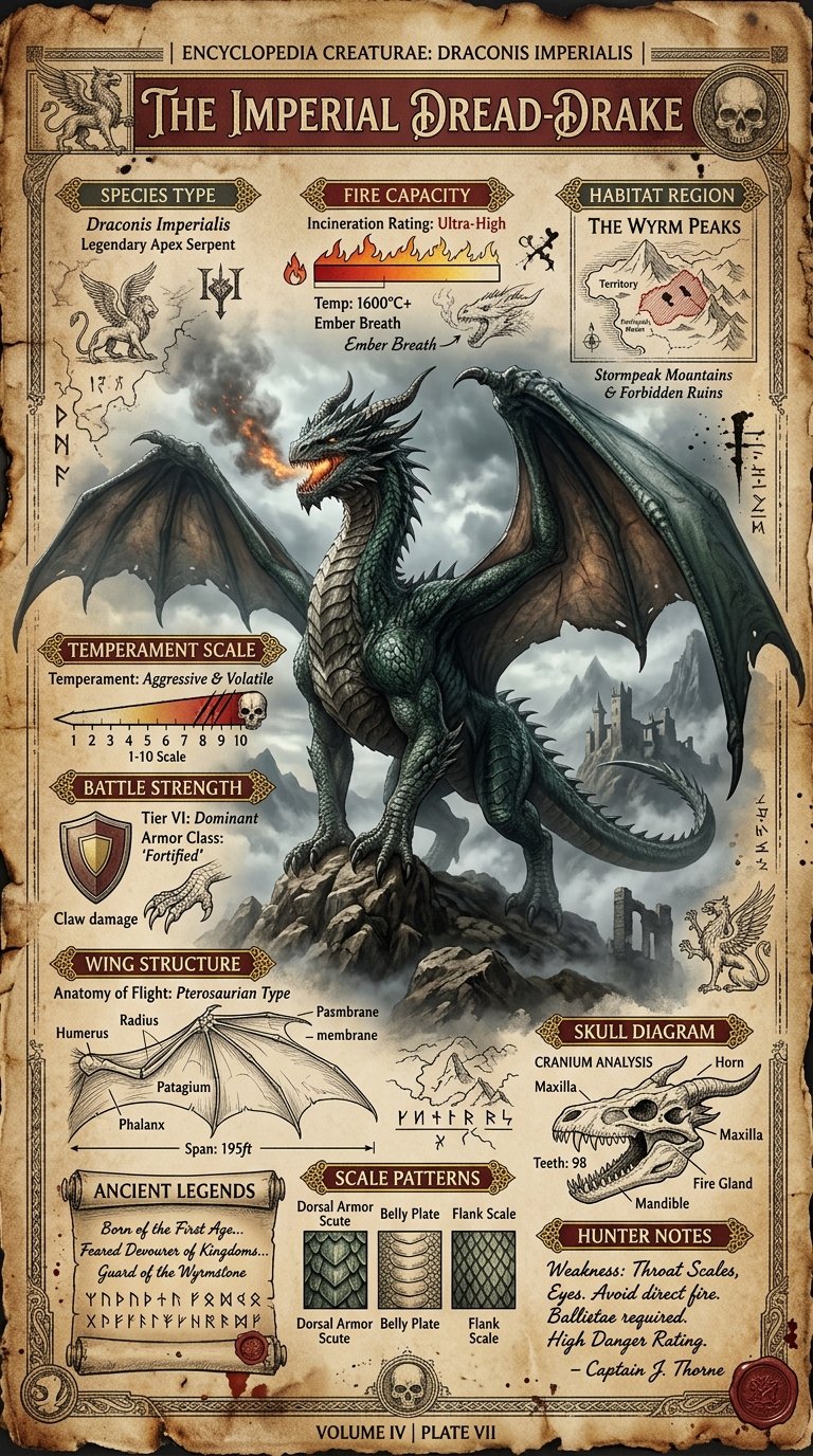 AI image generated from the “Highly detailed A4 vertical vintage fantasy encyclopedia” prompt
