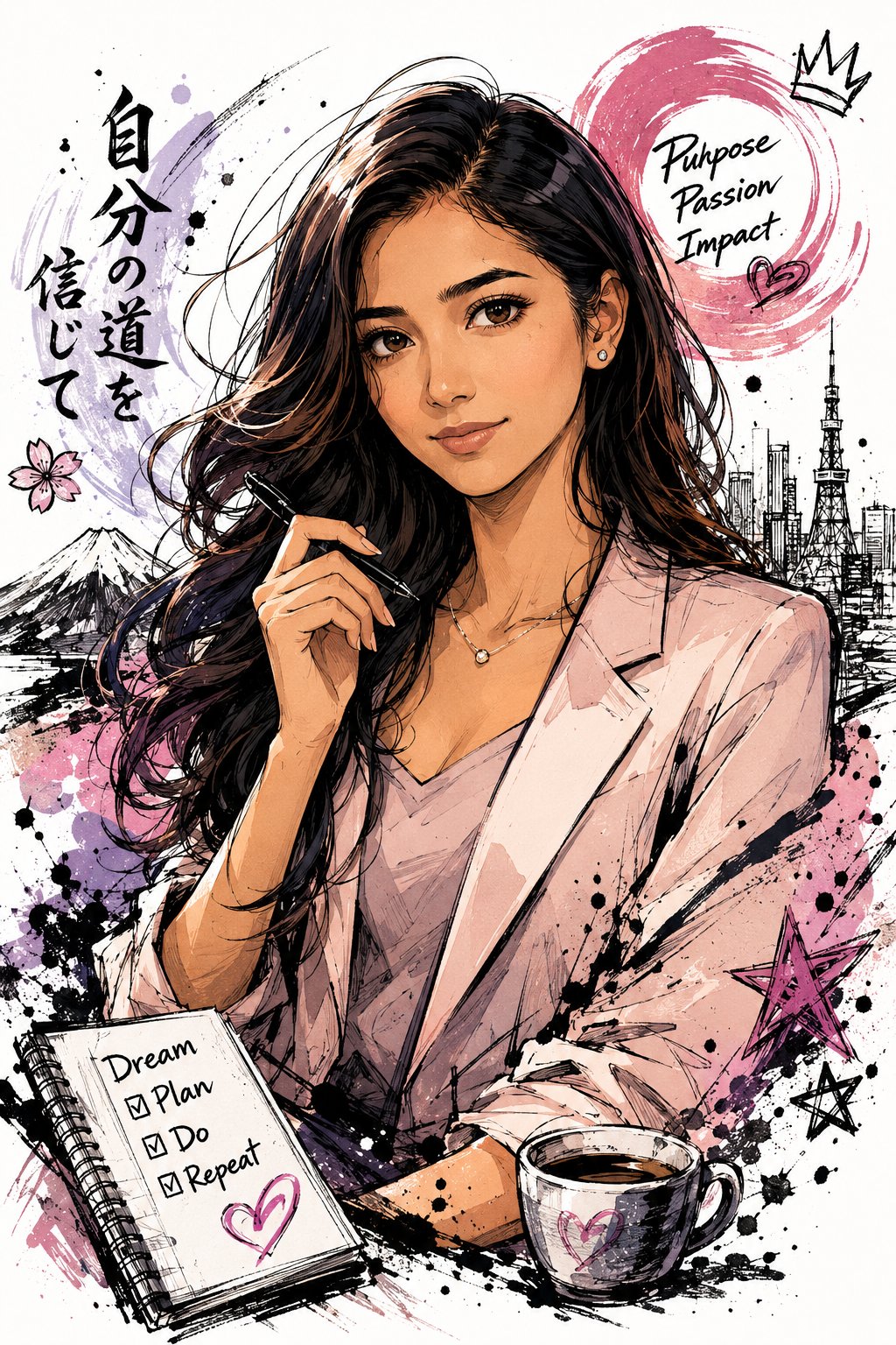 AI image generated from the “Illustration of "me" as you imagine it” prompt