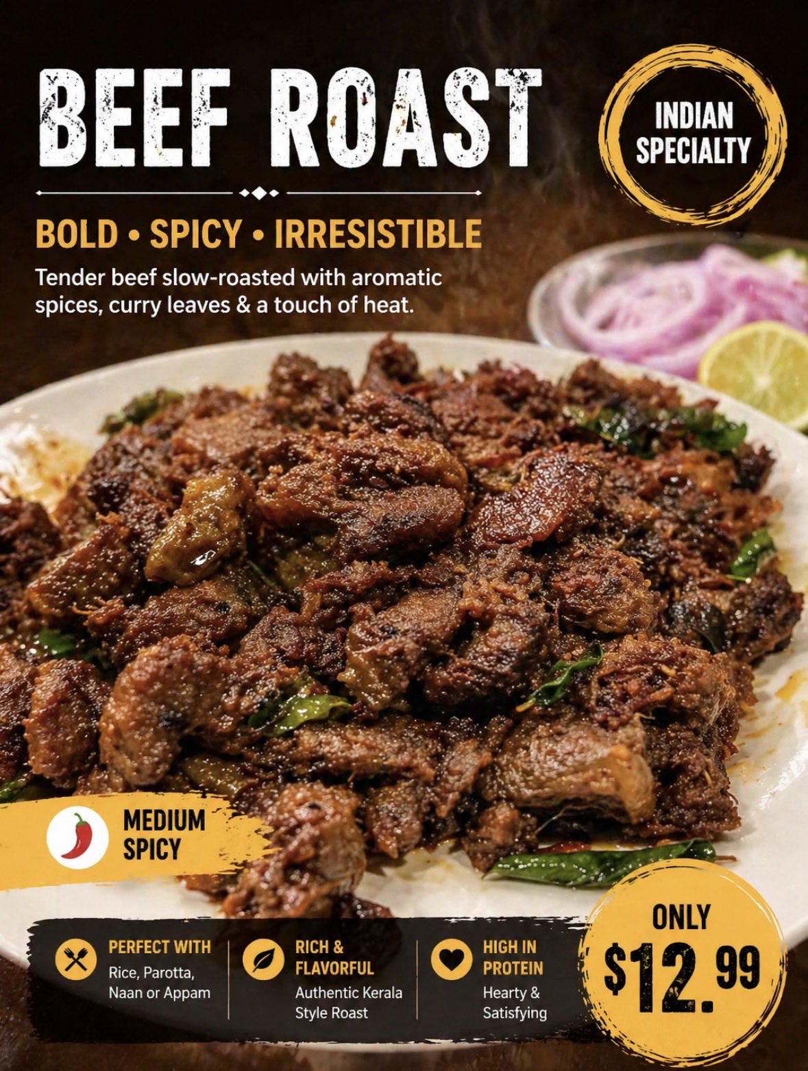 AI image generated from the “这是india 料理中的一份真实menu。根据此 重” prompt