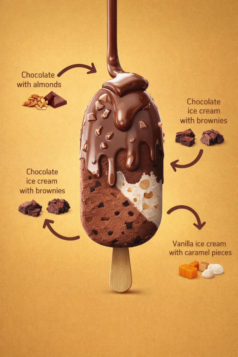AI image generated from the “Ingredient Callout Ice Cream Ad” prompt