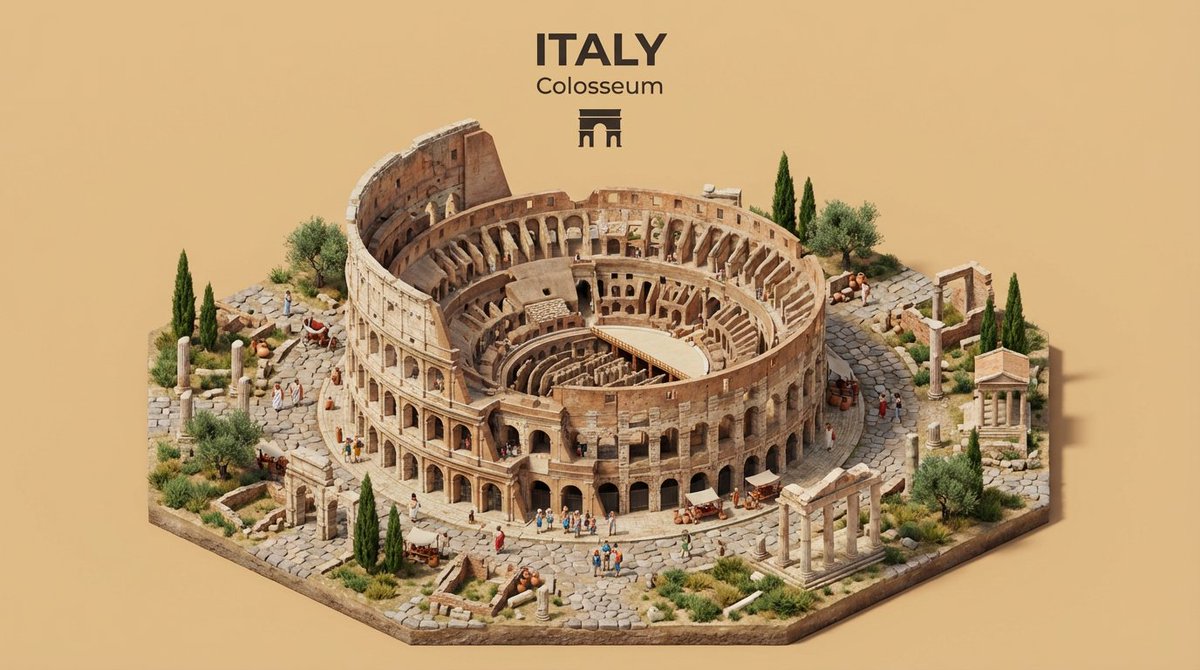AI image generated from the “Isometric Landmark Diorama” prompt