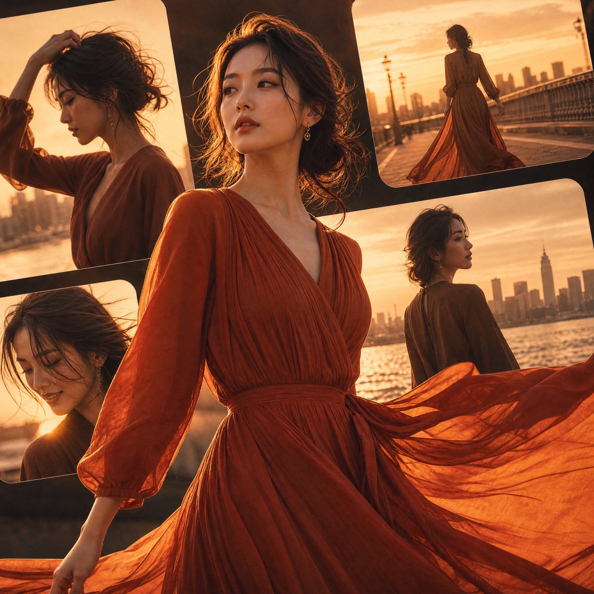 AI image generated from the “Japanese Fashion Collage Poster” prompt