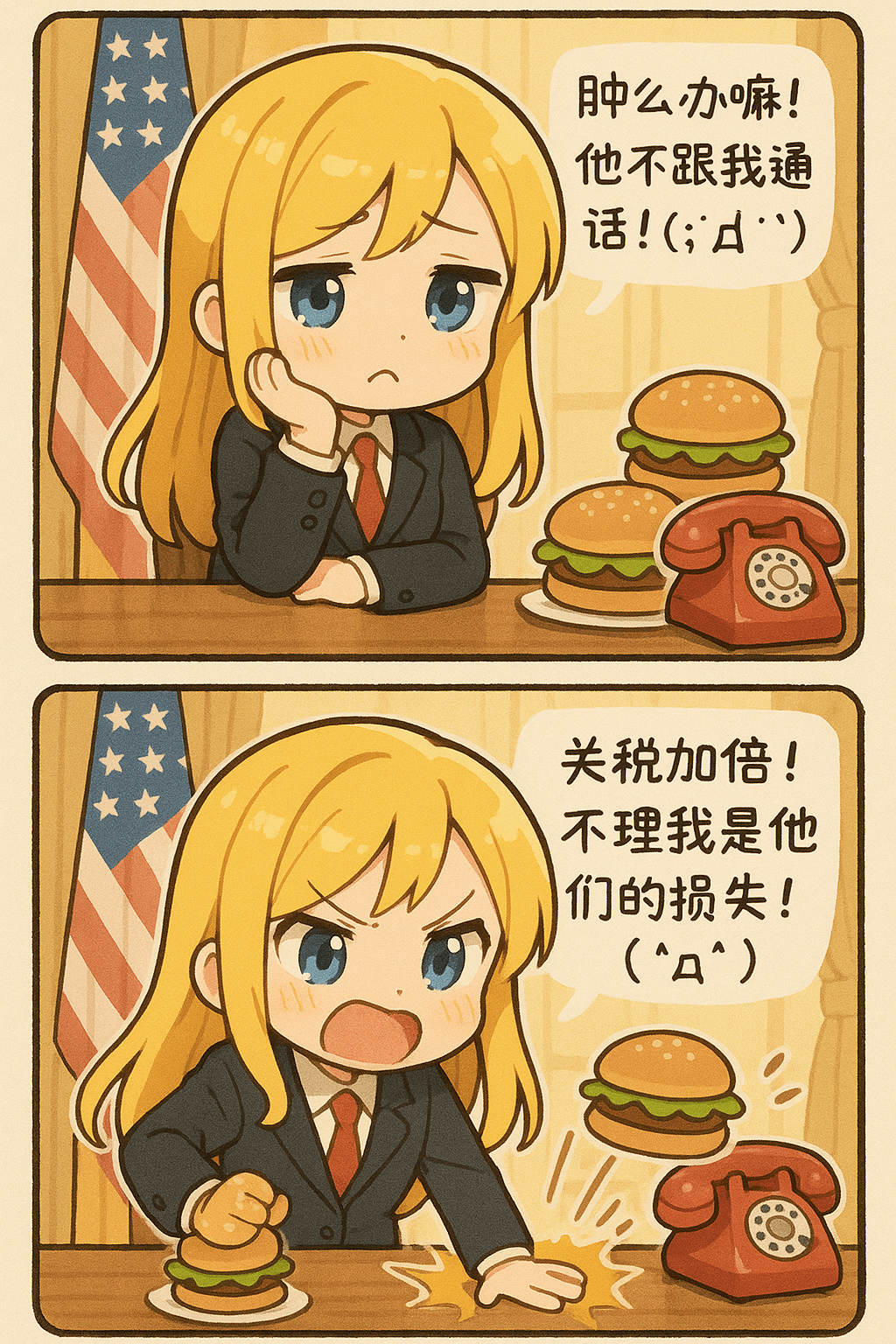 AI image generated from the “Japanese-Style Two-Panel Manga” prompt
