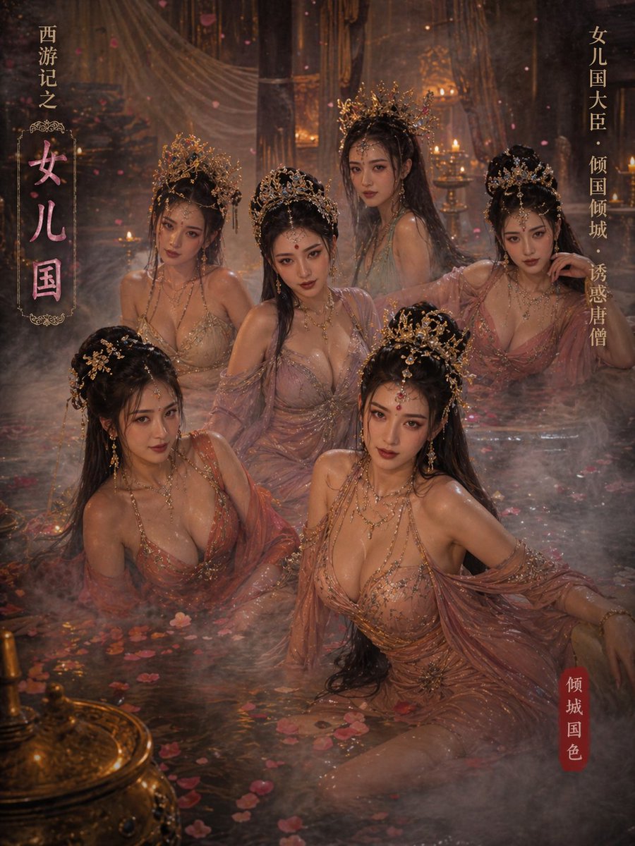AI image generated from the “Journey to the West Daughter Kingdom Poster” prompt