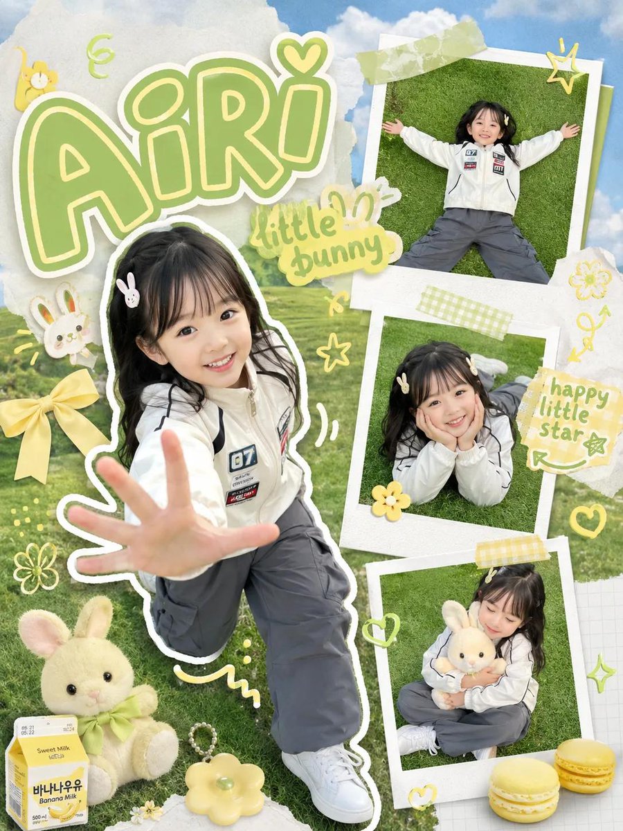AI image generated from the “Kawaii Kids Scrapbook Photography Poster” prompt