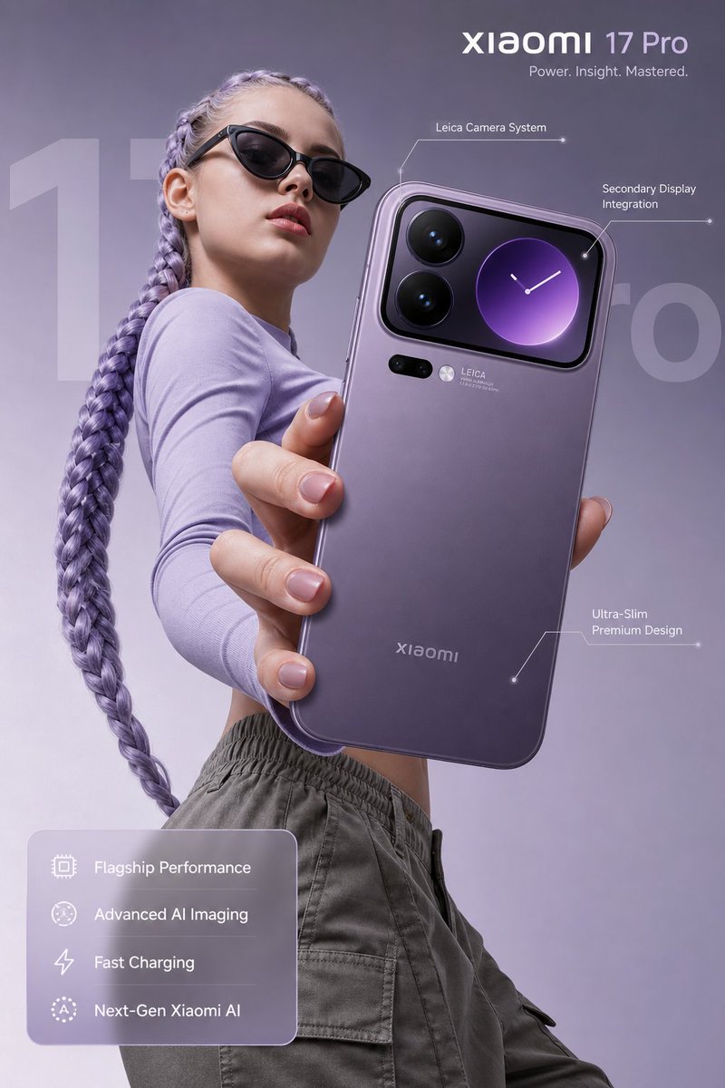 AI image generated from the “Lavender Smartphone Hero Ad” prompt