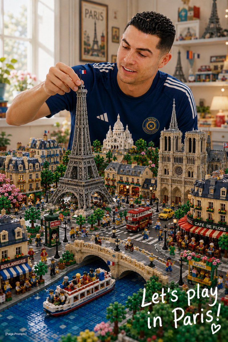 AI image generated from the “LEGO Miniature City Editorial” prompt