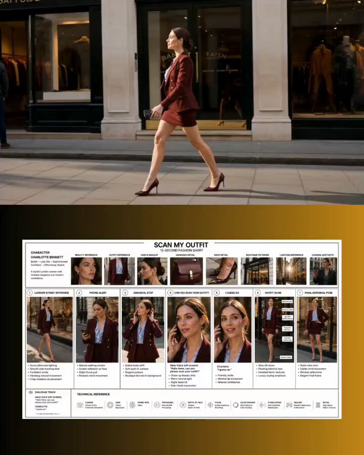 AI image generated from the “London Fashion Street Portrait” prompt