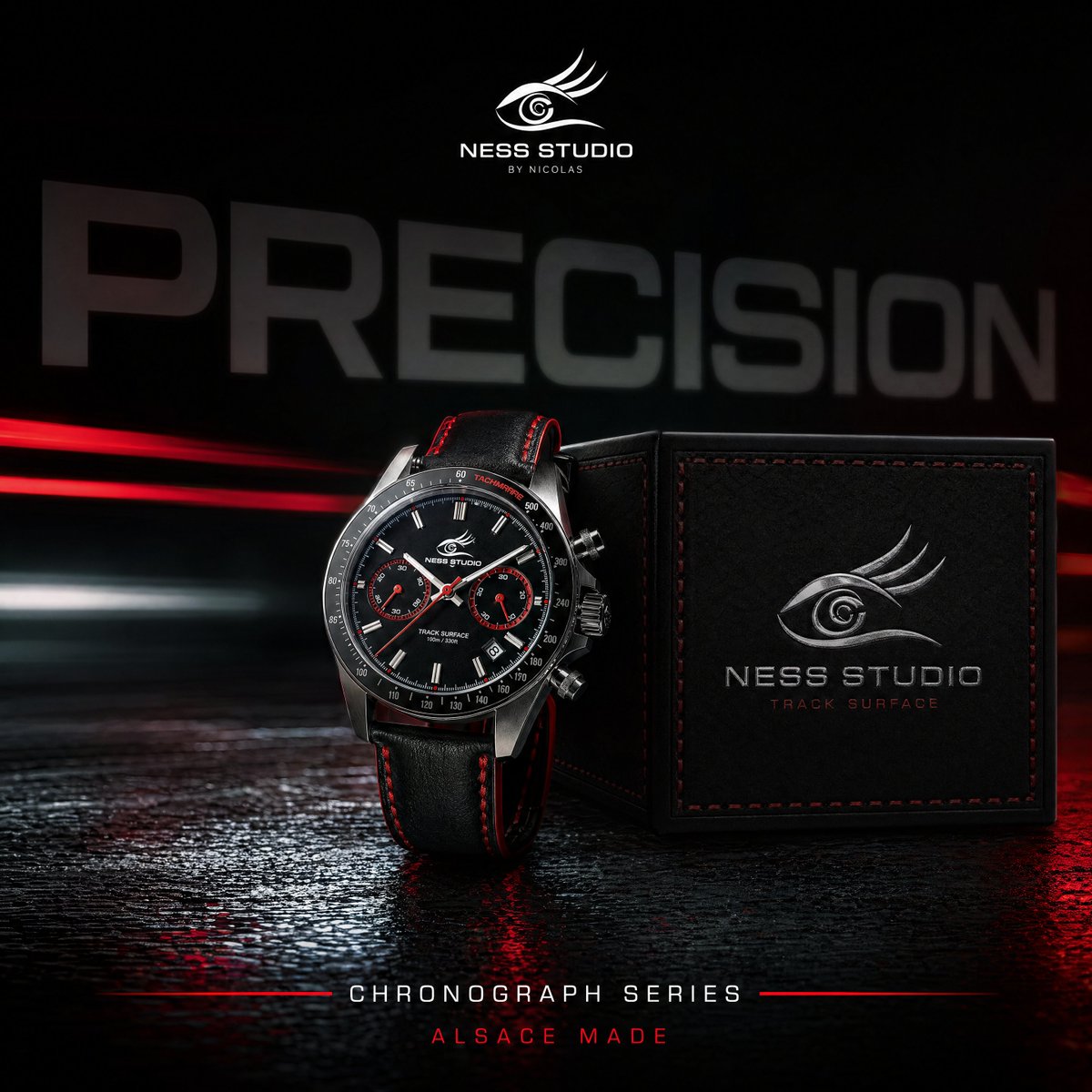 AI image generated from the “Luxury Chronograph Watch Ad” prompt