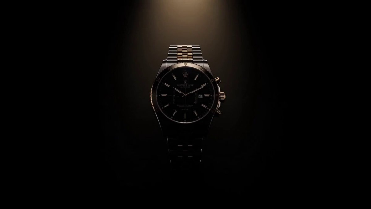 AI image generated from the “Luxury Watch Dramatic Beam Product Shot” prompt