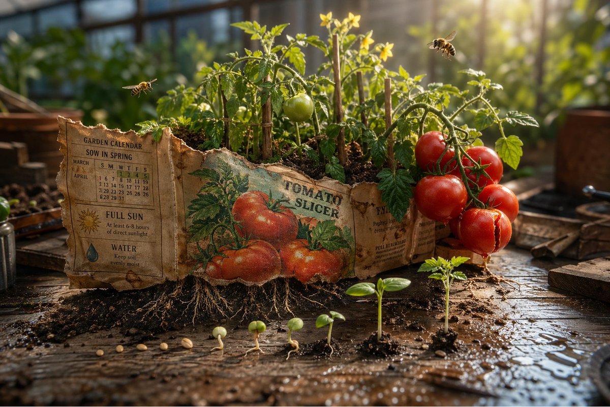 AI image generated from the “Magical Seed Packet Diorama” prompt