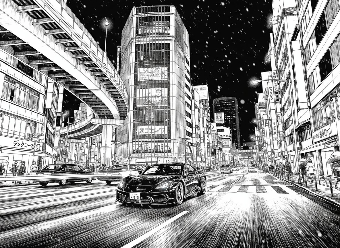 AI image generated from the “Manga Style Conversion” prompt