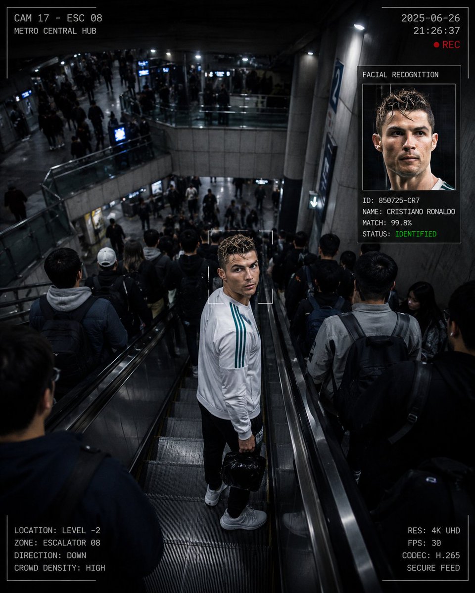 AI image generated from the “Metro CCTV Thriller Frame” prompt