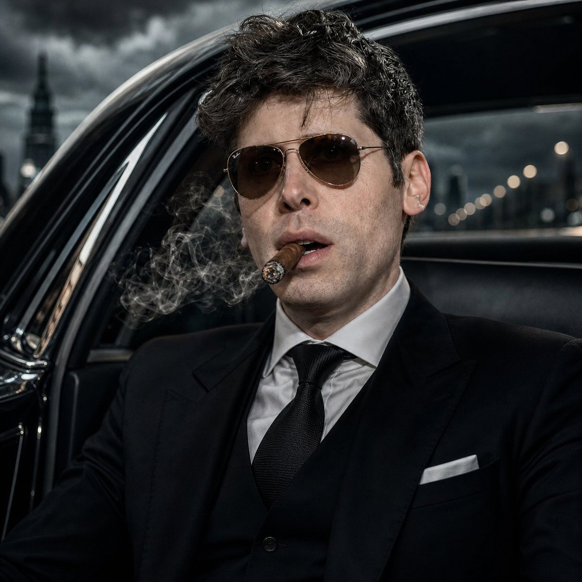 AI image generated from the “Modern Mafia Boss Portrait” prompt