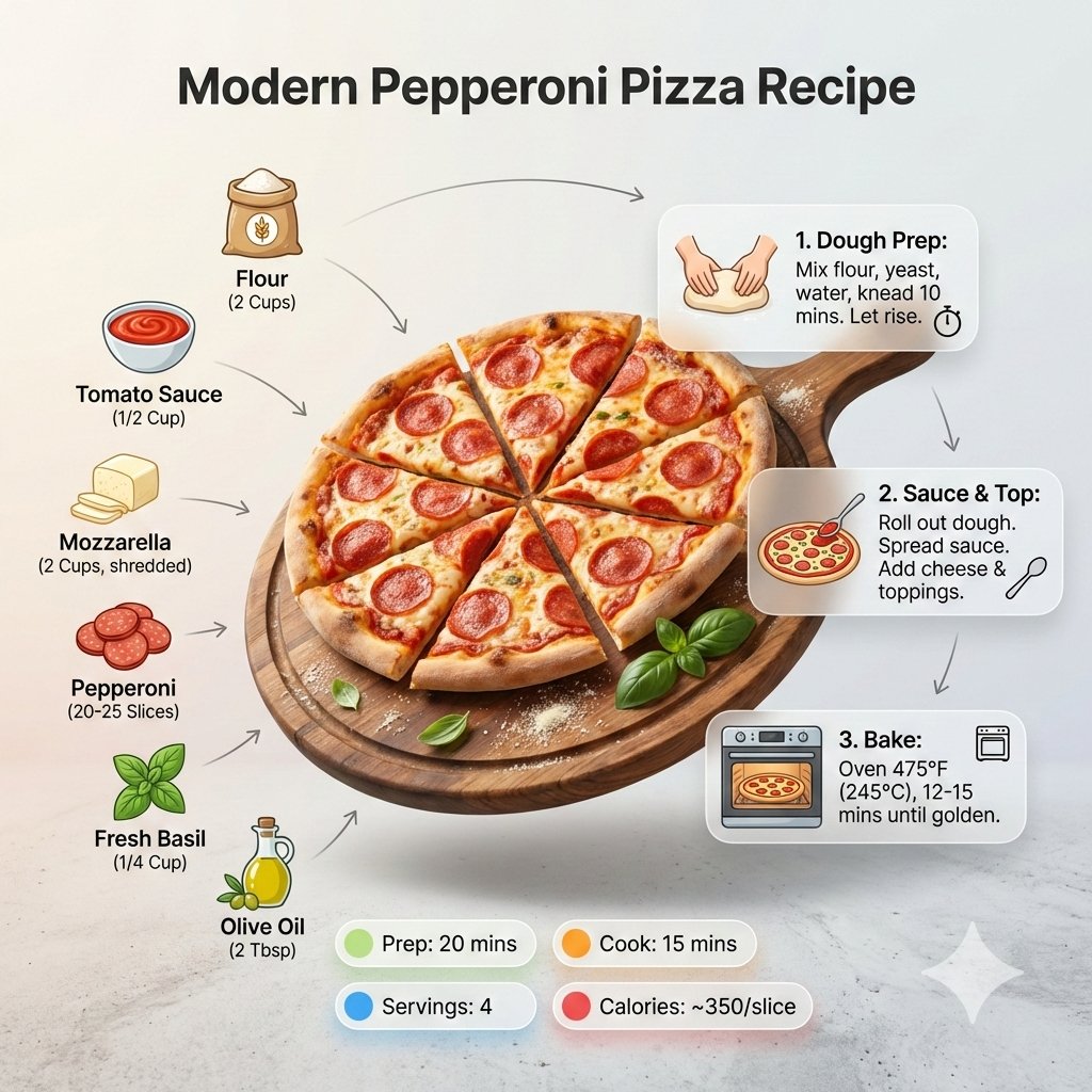 AI image generated from the “Modern Recipe Infographic Board” prompt