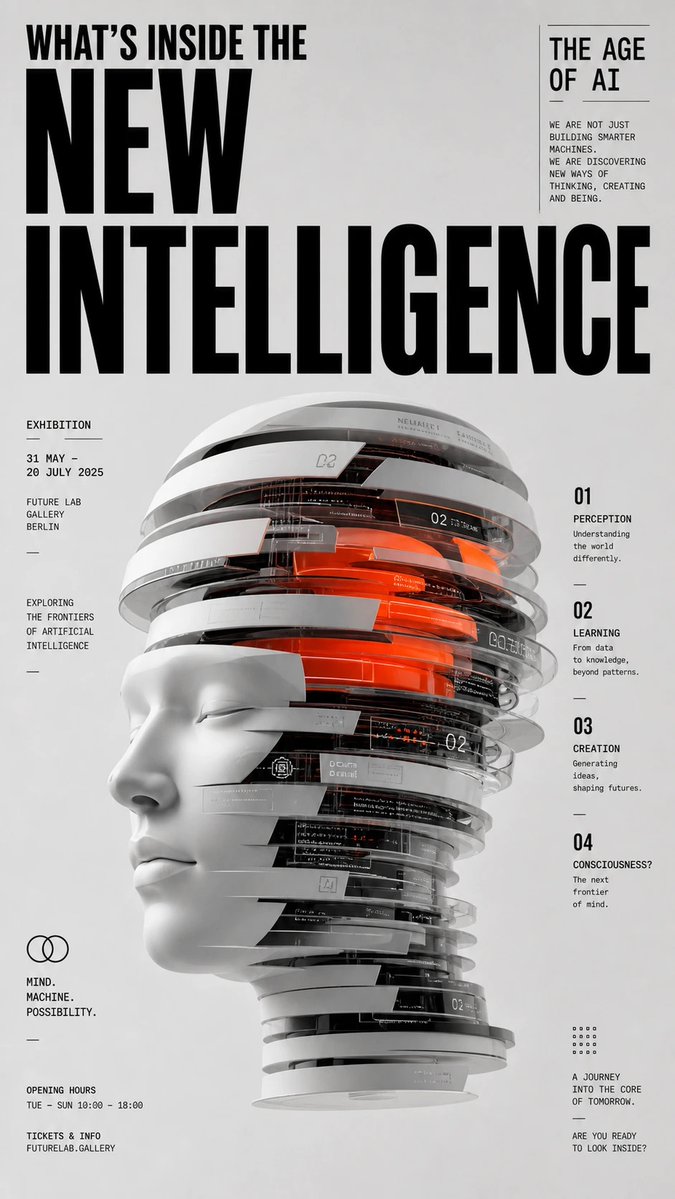 AI image generated from the “New Intelligence Editorial Poster” prompt
