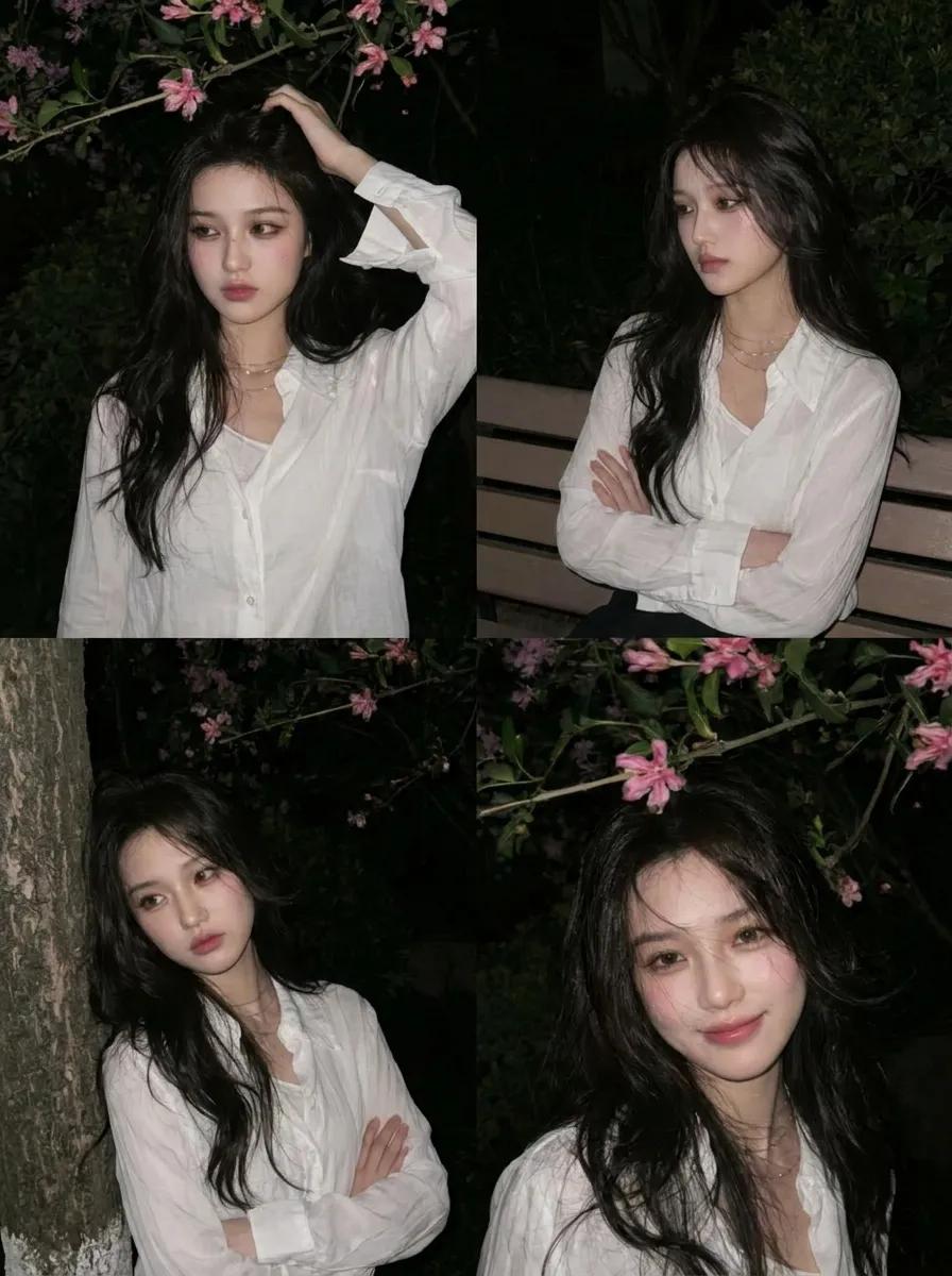 AI image generated from the “Night Blossom Candid Portrait” prompt