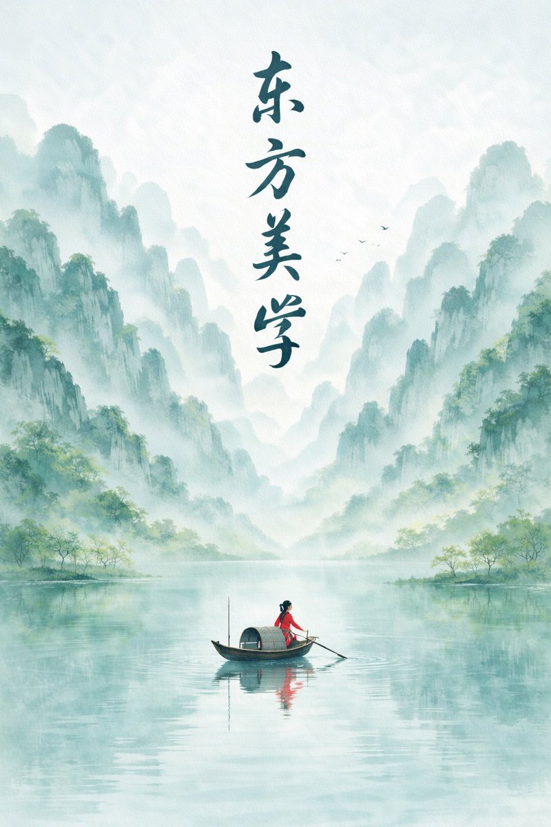 AI image generated from the “春日禅意水墨群山海报” prompt