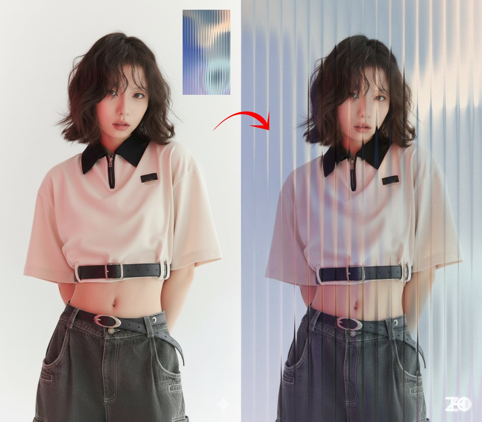 AI image generated from the “Overlay Filter/Material” prompt