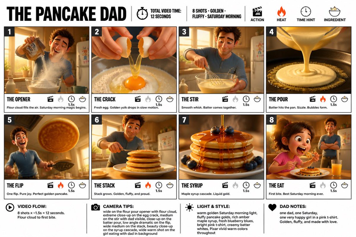 AI image generated from the “Pancake Dad Storyboard” prompt