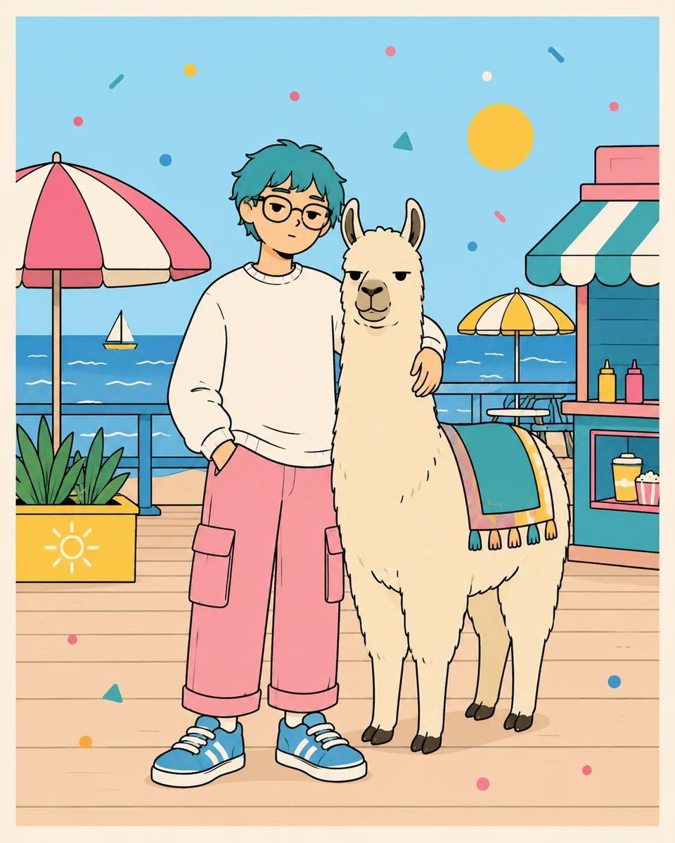 AI image generated from the “Pastel Kawaii Animal Companions” prompt