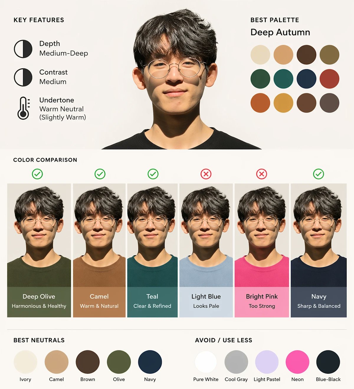 AI image generated from the “Personal Color Analysis Diagram” prompt