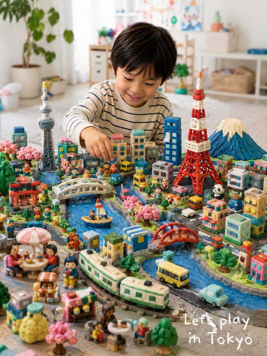 AI image generated from the “Play-Doh City Editorial” prompt