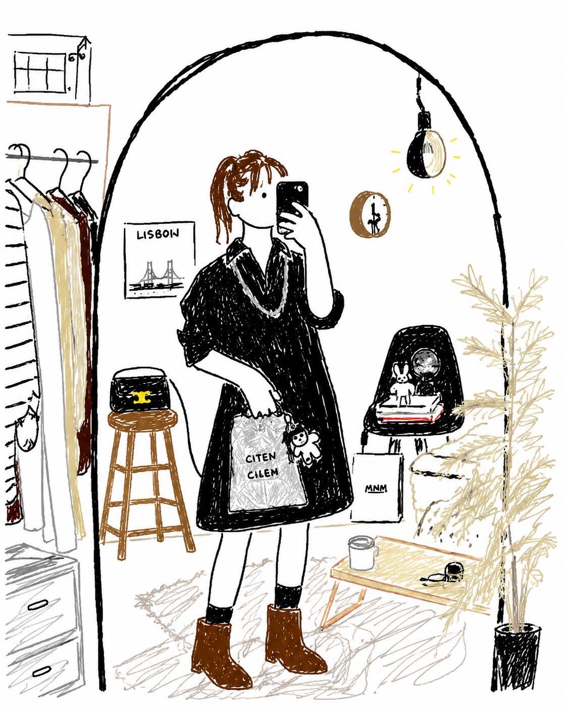AI image generated from the “Please redraw the attached image in the most clumsy, messy” prompt