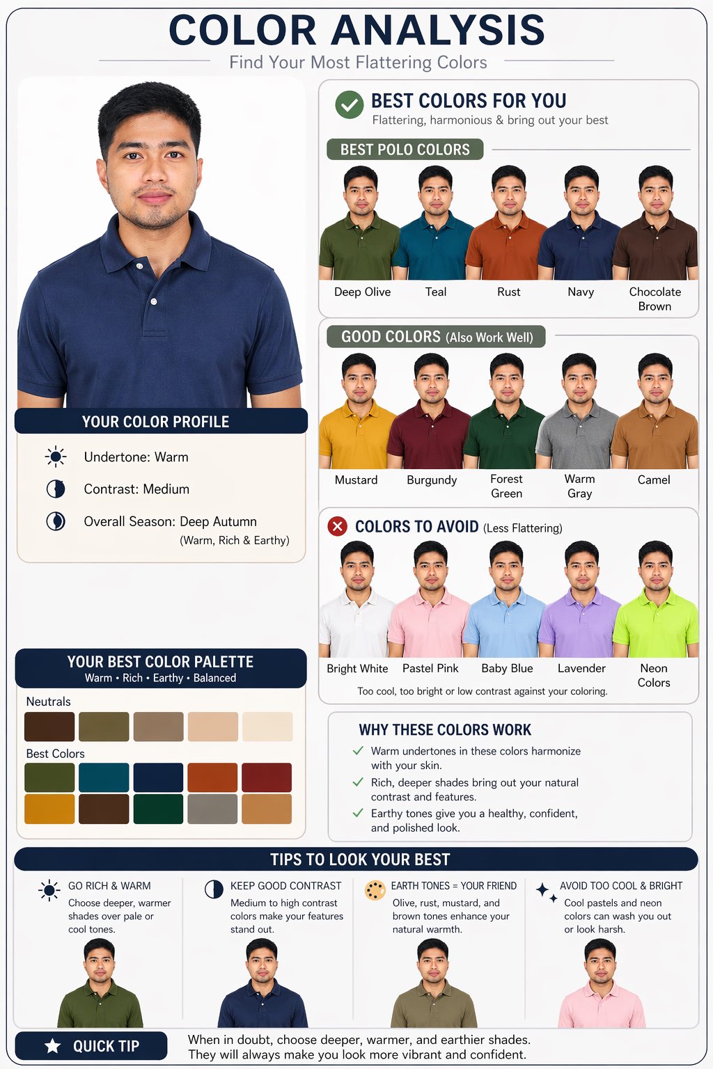 AI image generated from the “Polo Shirt Color Comparison Analysis” prompt