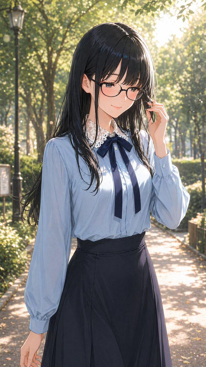 AI image generated from the “Portrait of a Gentle Woman with Glasses” prompt