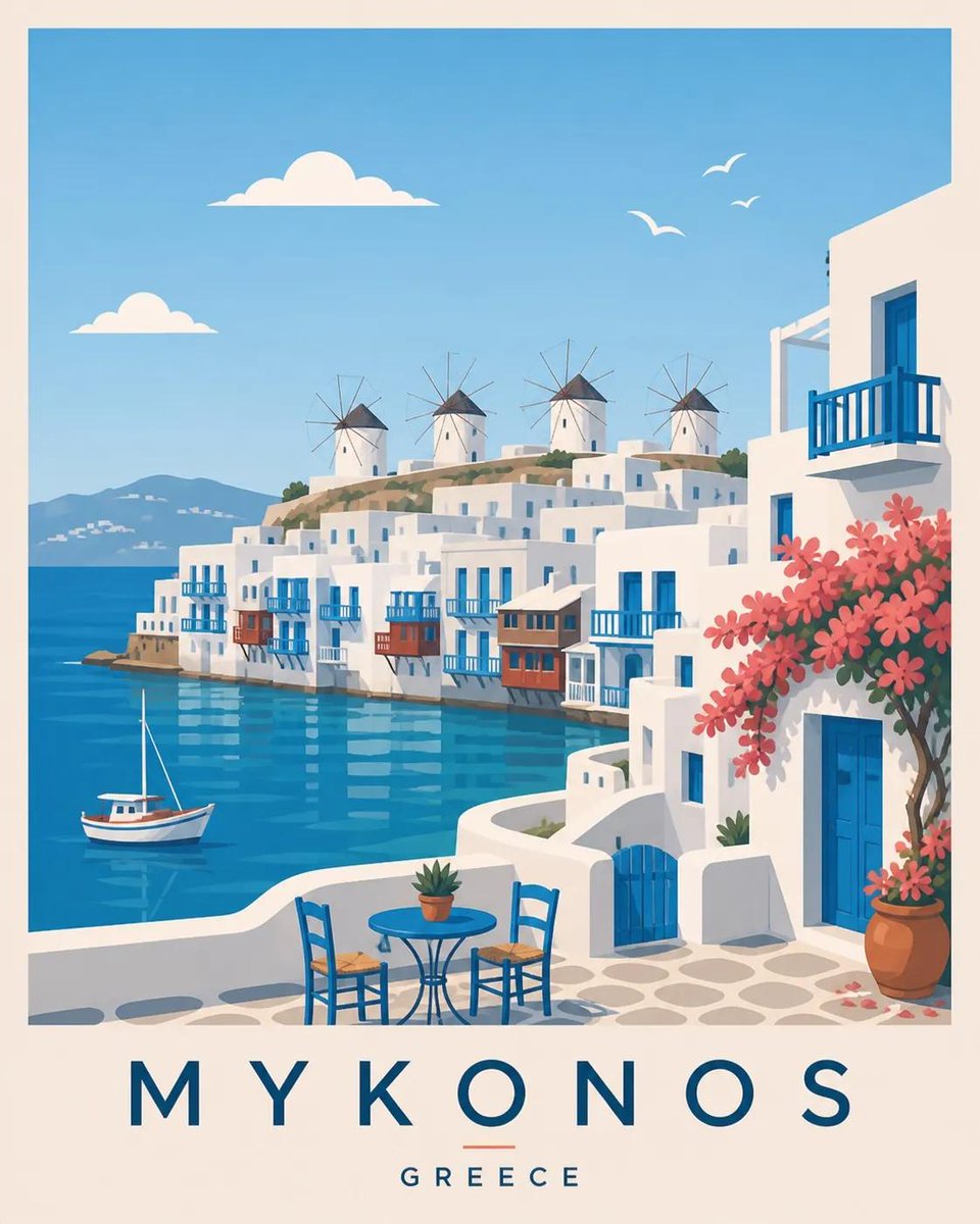 AI image generated from the “Premium Scandinavian Travel Poster” prompt