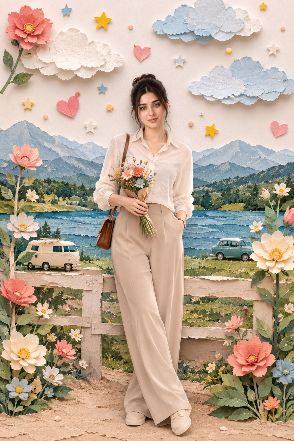 AI image generated from the “Premium whimsical handcrafted paper-collage diorama inspired” prompt
