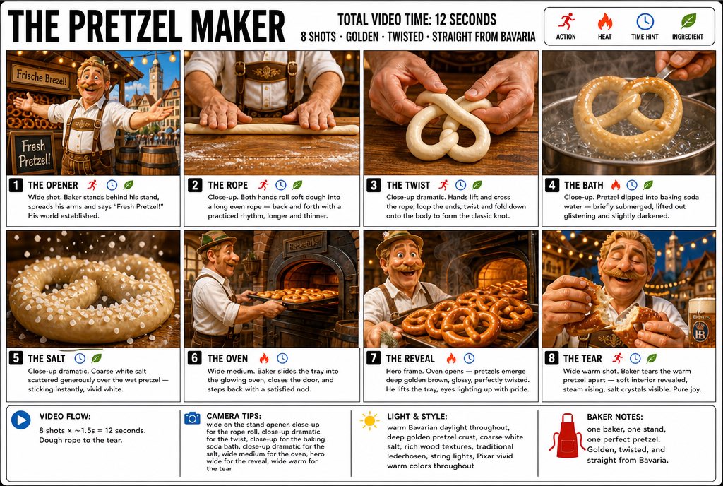 AI image generated from the “Pretzel Maker Storyboard” prompt