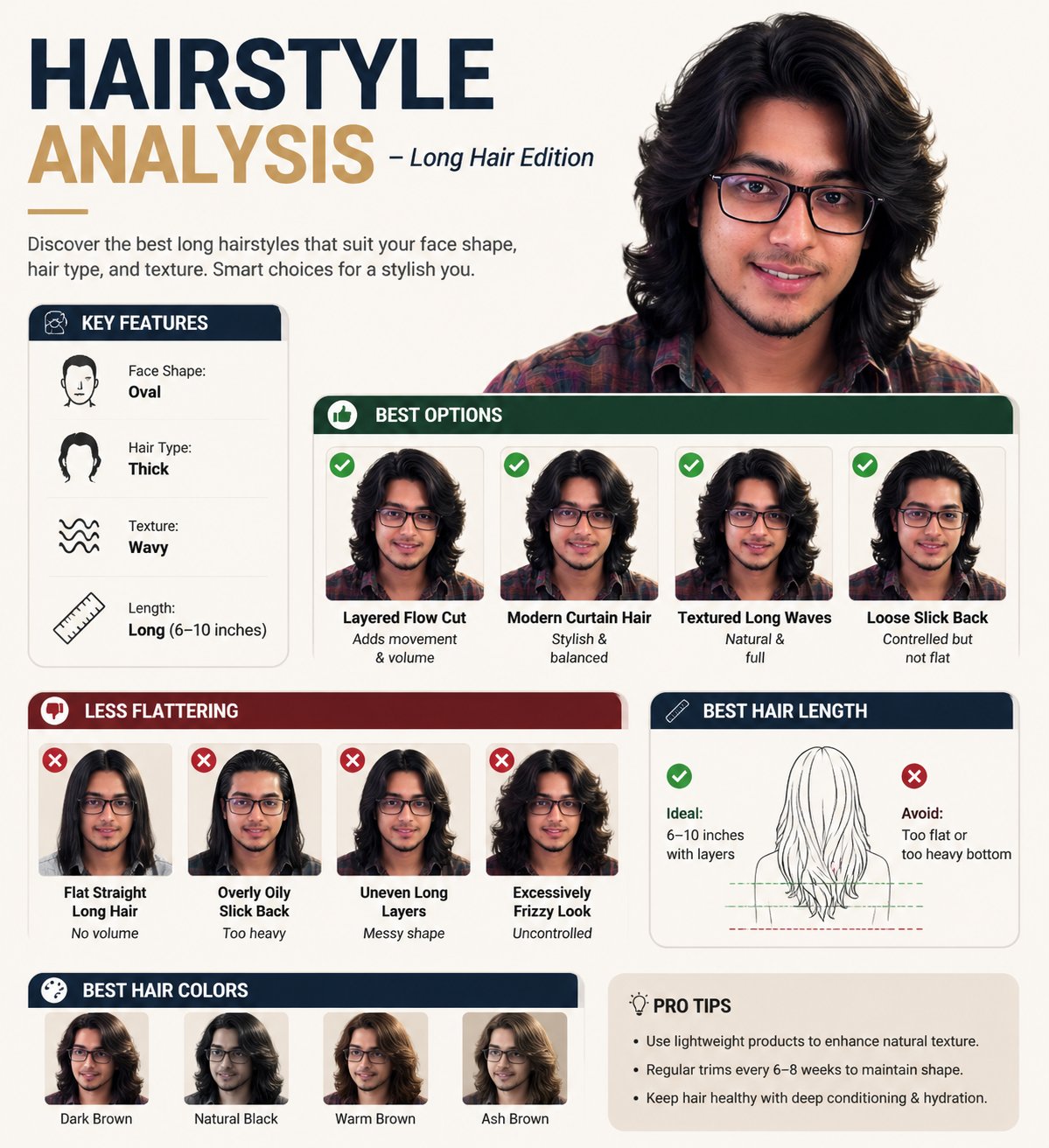 AI image generated from the “Professional "HAIRSTYLE ANALYSIS" infographic with a” prompt