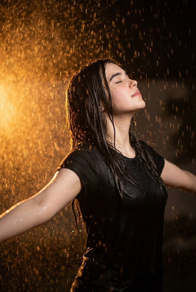 AI image generated from the “Rainy Night Cinematic Portrait” prompt