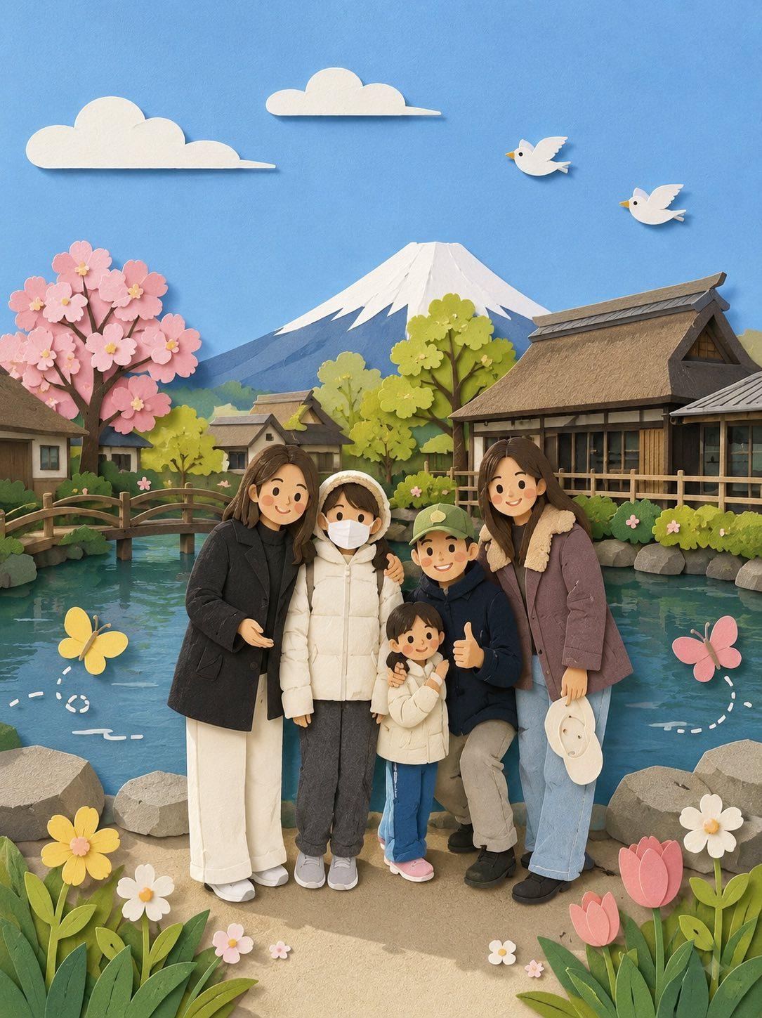 AI image generated from the “Recreate this image in a paper craft style, simplifying the” prompt