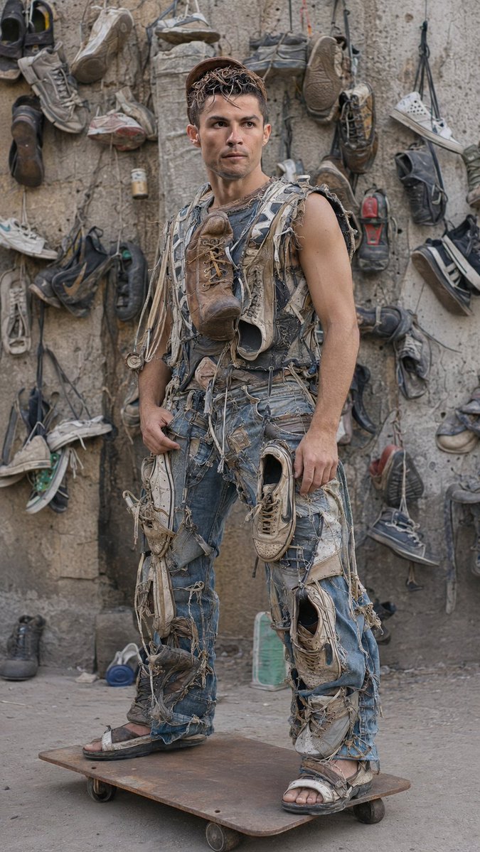 AI image generated from the “Recycled Shoes Streetwear Reel” prompt