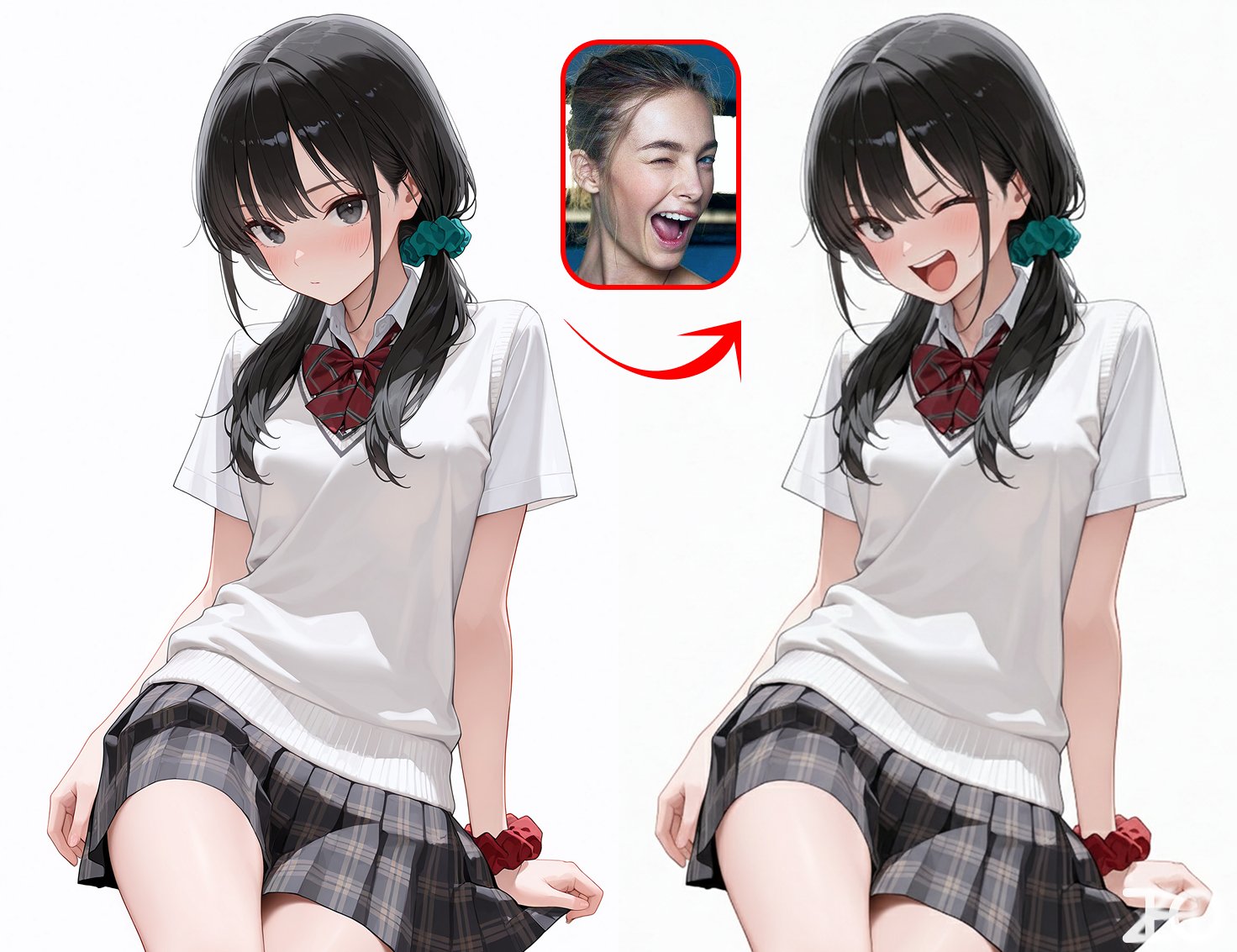 AI image generated from the “Reference Image Controls Character Expression” prompt