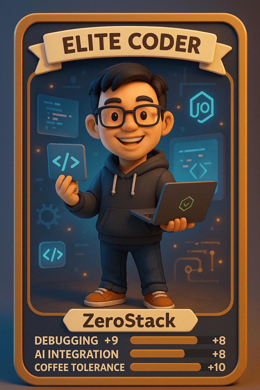 AI image generated from the “RPG-Style Character Card” prompt