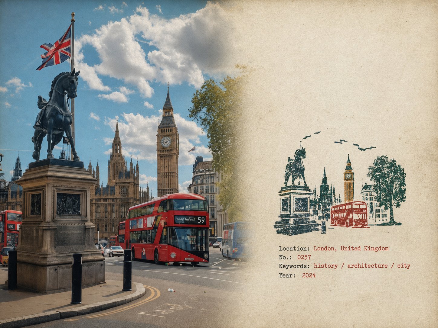 AI image generated from the “Rubber Stamp Travel Field Notes Poster — Natural Realism” prompt