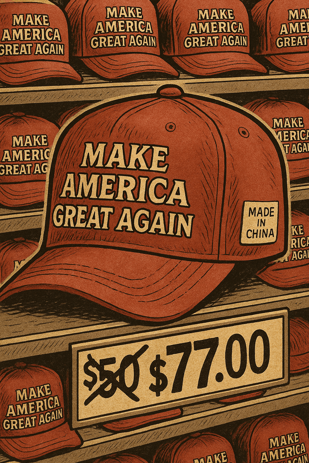 AI image generated from the “Satirical Comic Generation” prompt