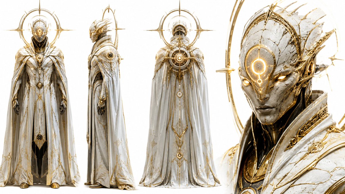 AI image generated from the “Sci-Fi Character Concept Sheet” prompt