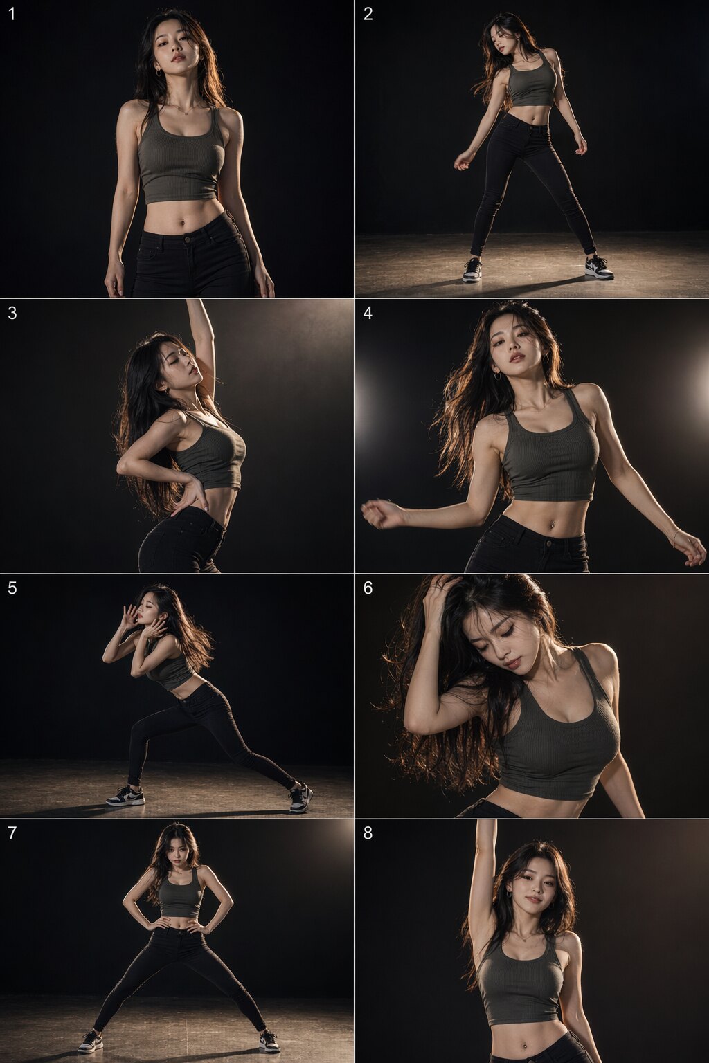 AI image generated from the “Social Media Post - Sensational Girl Dance Storyboard (8 Shots)” prompt